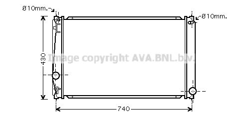 AVA QUALITY COOLING Радиатор, охлаждение двигателя TO2418